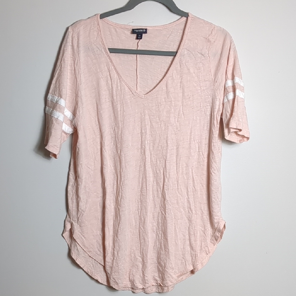 Torrid Pink Relaxed Short Sleeve Tee